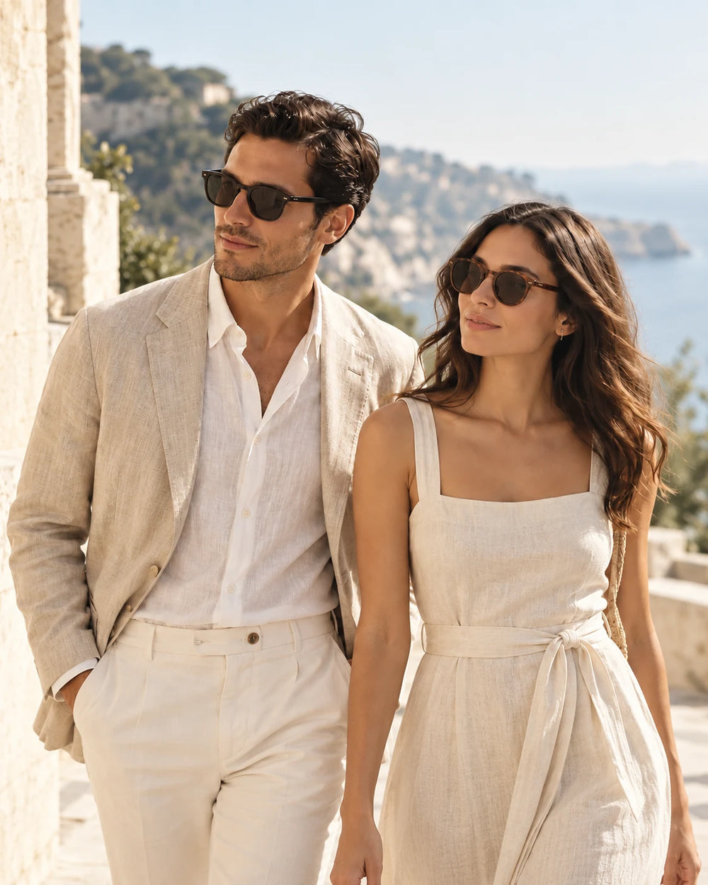 AVENOR mobile campaign with a man and woman wearing sunglasses