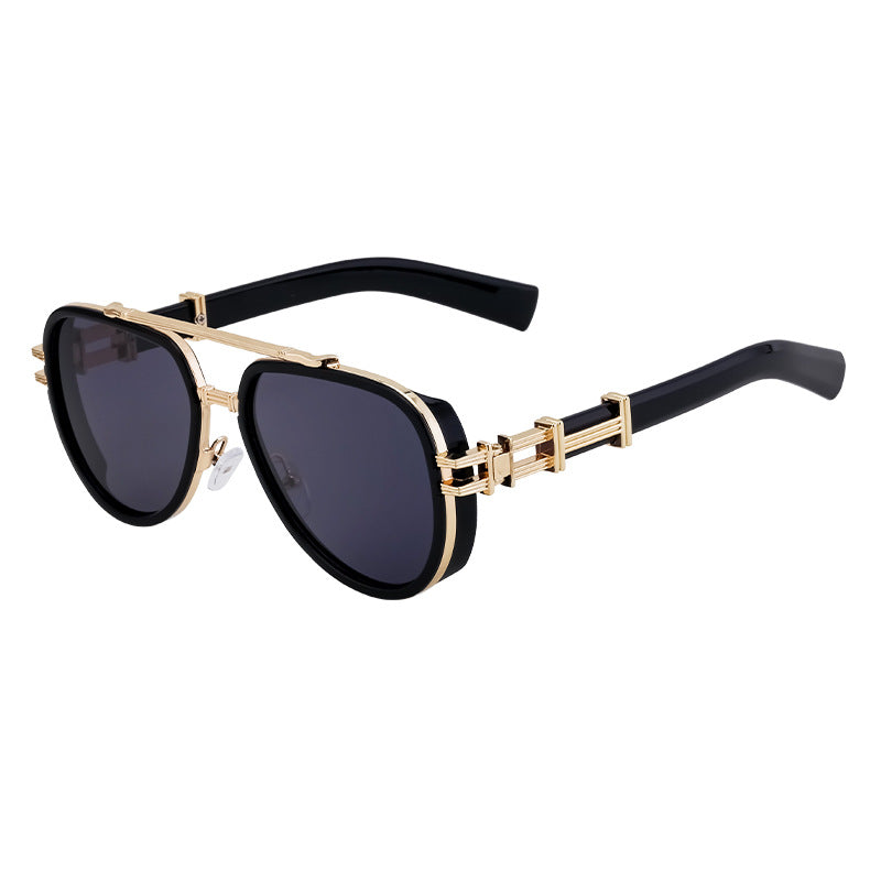Leor – Geometric Aviator Sunglasses