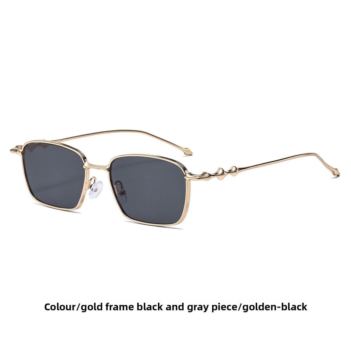 Aurelle – Rectangular Metal Sunglasses