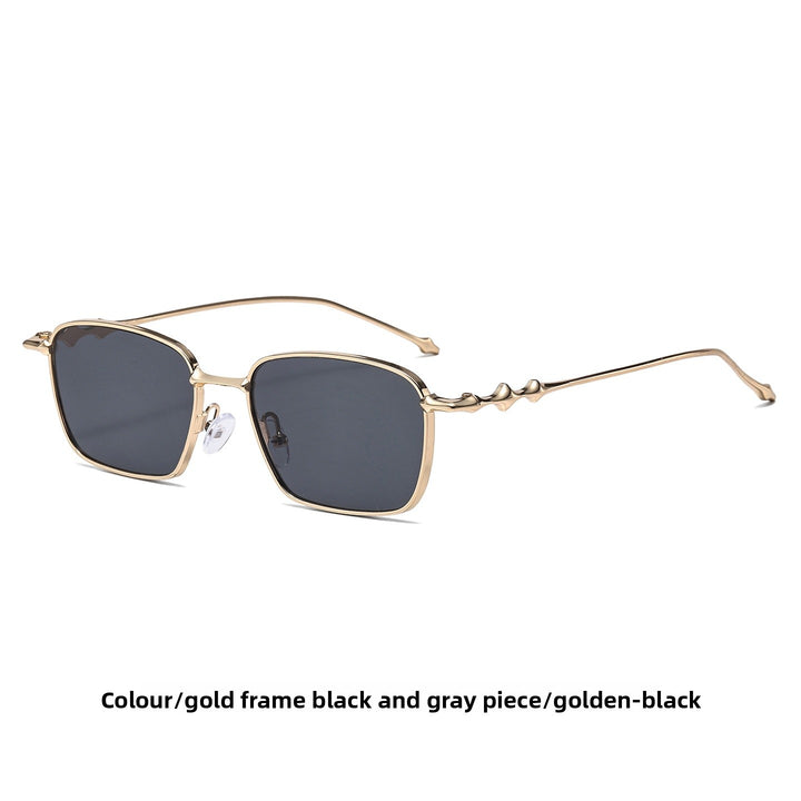 Aurelle – Rectangular Metal Sunglasses