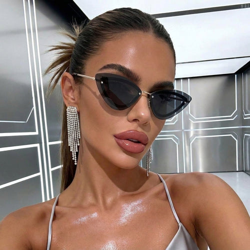 Maren – Cat-eye uden fuld ramme solbriller